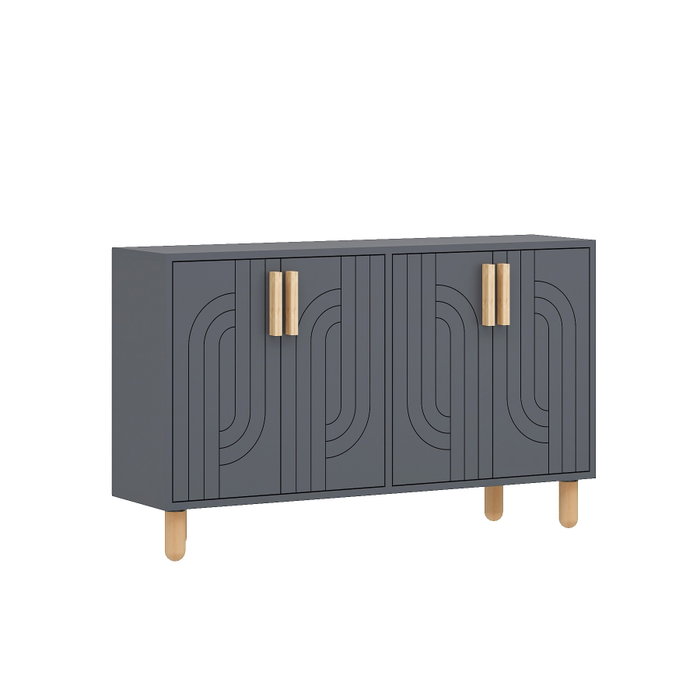 Hanah Home Rodney Consola Antracita 120x73.6x29.6cm